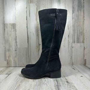 Naturalizer Dark Suede Heeled Boots